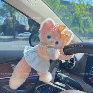 2025年新款 饰毛绒公仔 超甜公主春日贝儿汽车摆件绑带窗帘扣头枕装