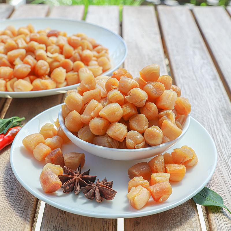 台山徐新柏250头特级瑶柱大连干贝250g无盐淡干顺丰包邮