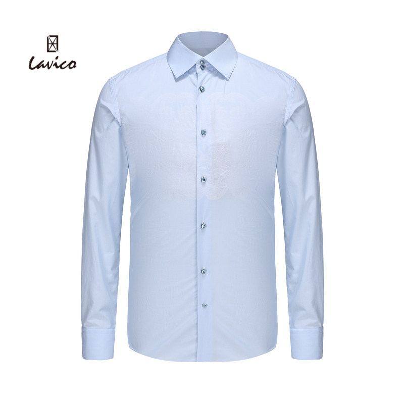 【商场同款】lavico/朗维高男装经典正装长袖衬衫舒适服帖长衬男