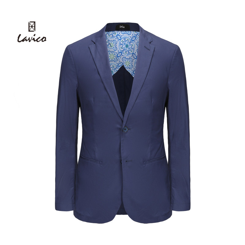 【商场同款】lavico/朗维高男装时尚休闲西服蓝色时尚休闲西服男