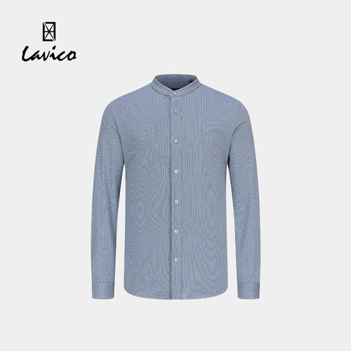 【商场同款】Lavico/朗维高男士商务休闲长袖衬衫春款通勤长衬