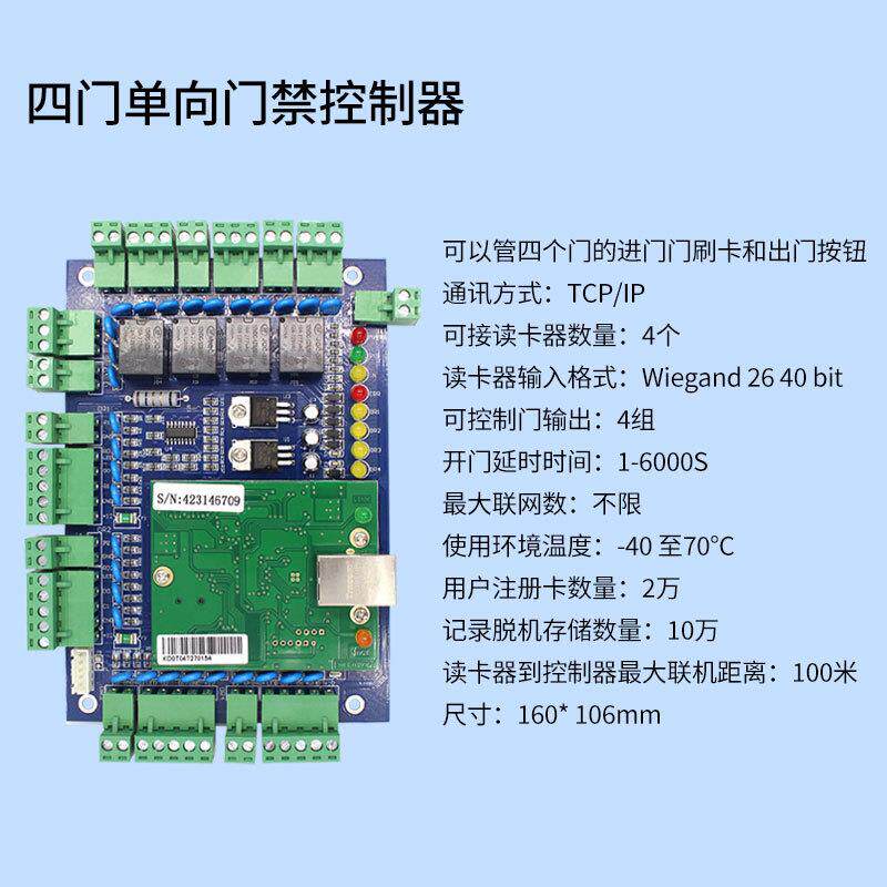 单门L01L02L04单双4门禁控制器TCP/IP网络控制板门禁系统