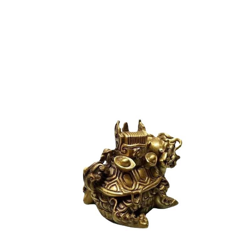 黄铜龙龟小三元及第龟摆件家居装饰办公礼品工艺品