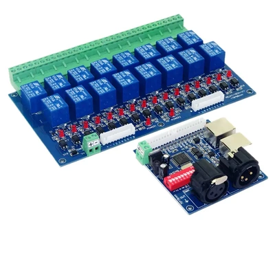 DMX-RELAY-16CH解码器DMX12