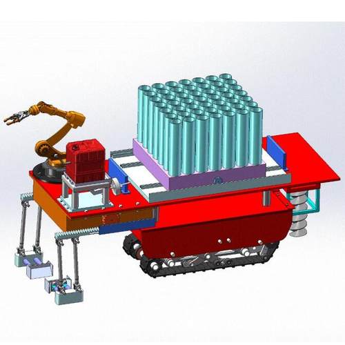 X1832-全自动植树机器人3D模型三维模型Solidworks图纸建模素材