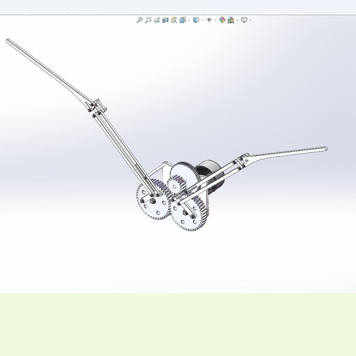X1725-仿生鸟动态仿真动画+三维SW模型设计扑翼鸟翅膀 3D建模图纸