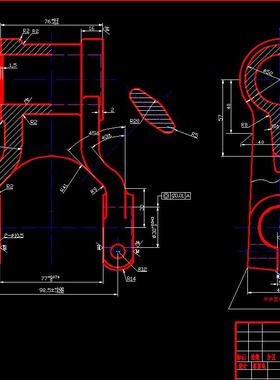 C013-CA10B解放牌汽车后钢板弹簧吊耳机械加工及夹具设计CAD图