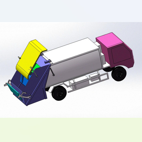 X1786-后装压缩式垃圾车设计【说明1.6万字+3张CAD图+三维SW】