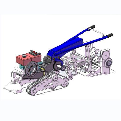 X1553-大葱收获机模型三维SW图纸设计solidworks建模3D文件
