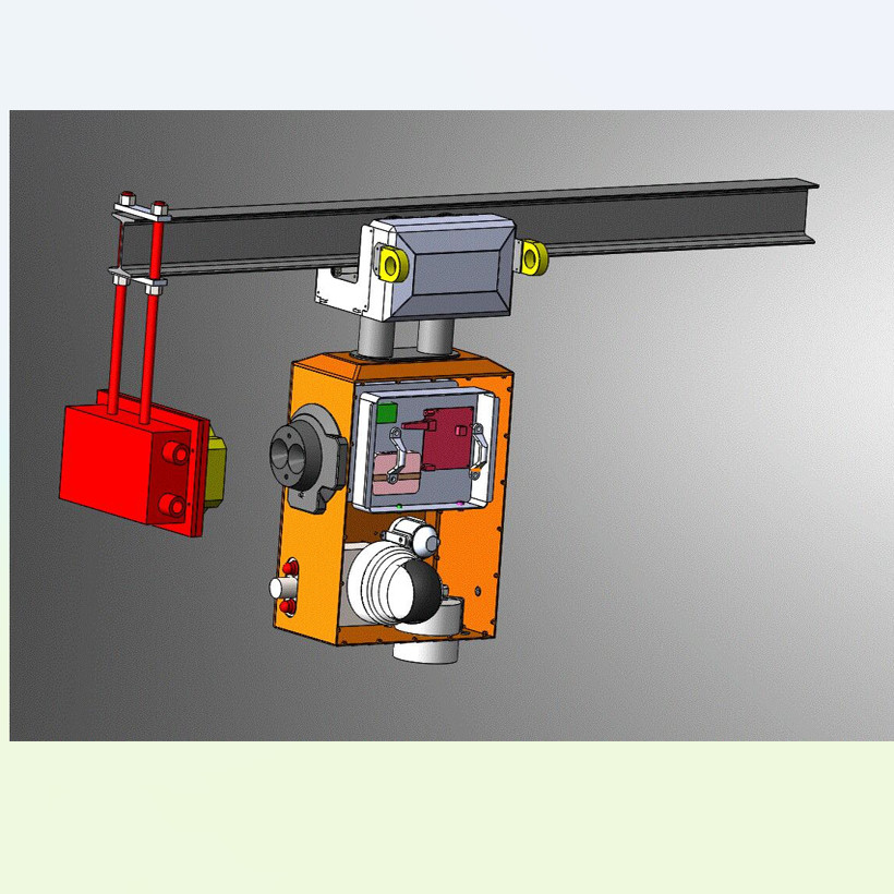 X1785-轨道式巡检机器人三维SW模型设计Solidworks建模文件可编辑