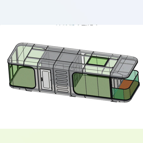X1568-11米5风景旅游网红民宿太空舱三维SW模型设计3D图纸可编辑