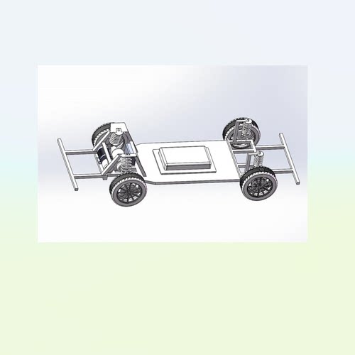 X1733-电动汽车底盘设计三维sw模型图纸SolidWorks建模3d数据