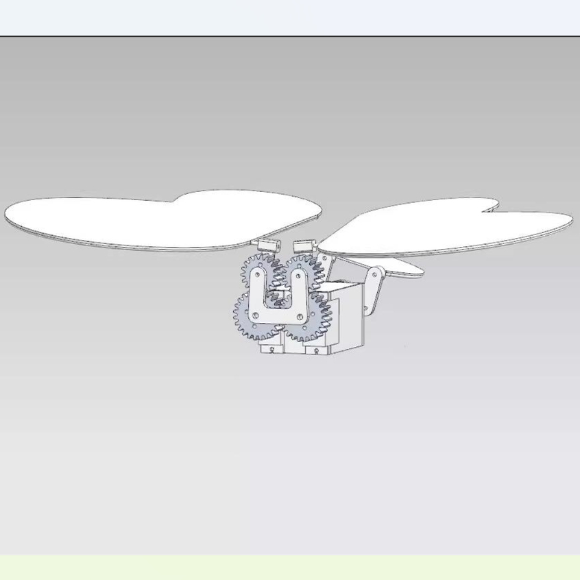 X1503-仿生机械蝴蝶设计模型三维UG建模飞鸟机械设计3D图形数据图
