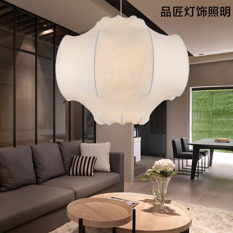 意大利蚕丝餐厅吊灯后现代个性客厅卧室房间时尚温馨八角凸点吊灯