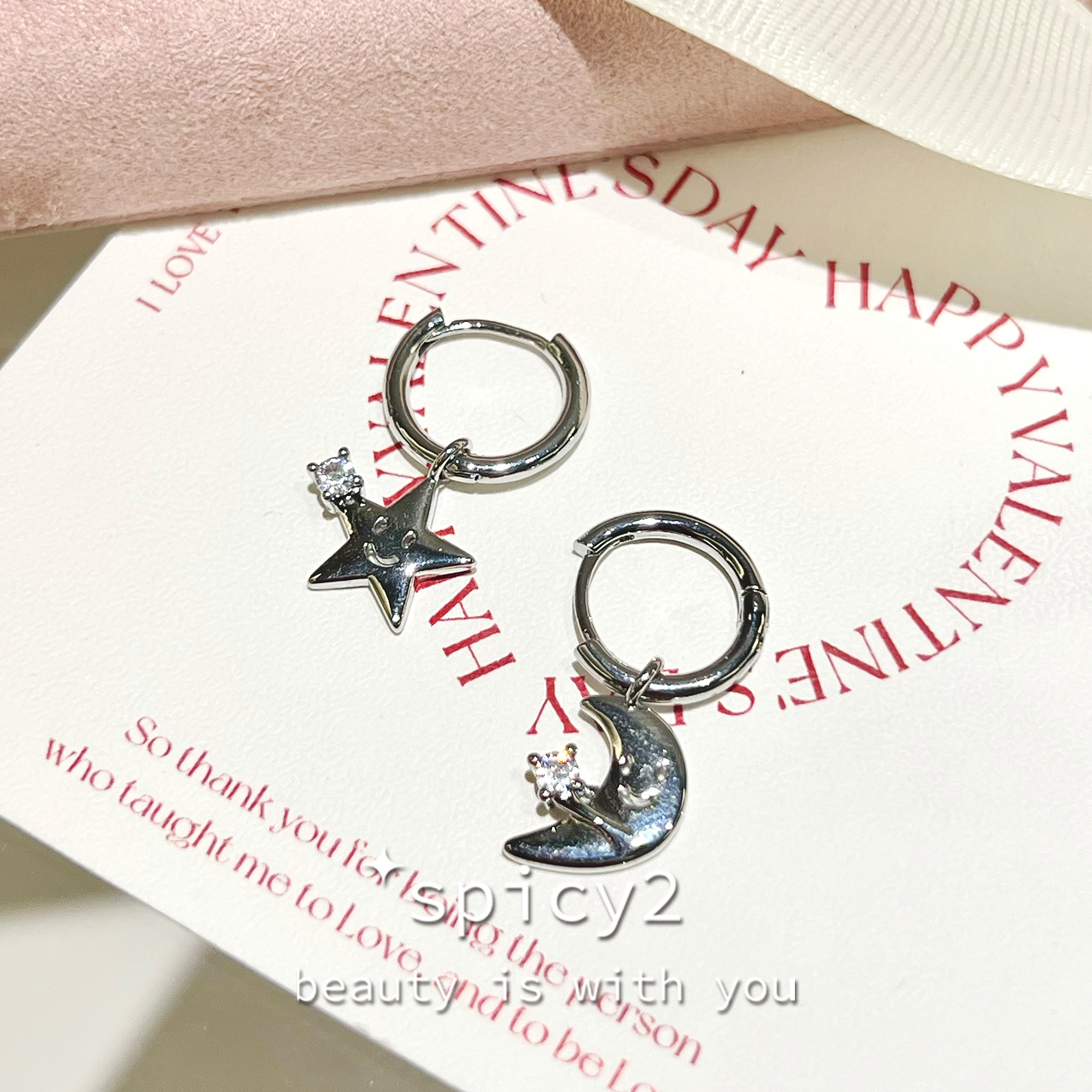 韩国小众甜酷辣妹Y2K少女耳环