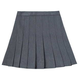 微胖女生穿搭jk短裙百褶裙女春夏加长高个子大码高腰遮肉a字伞裙