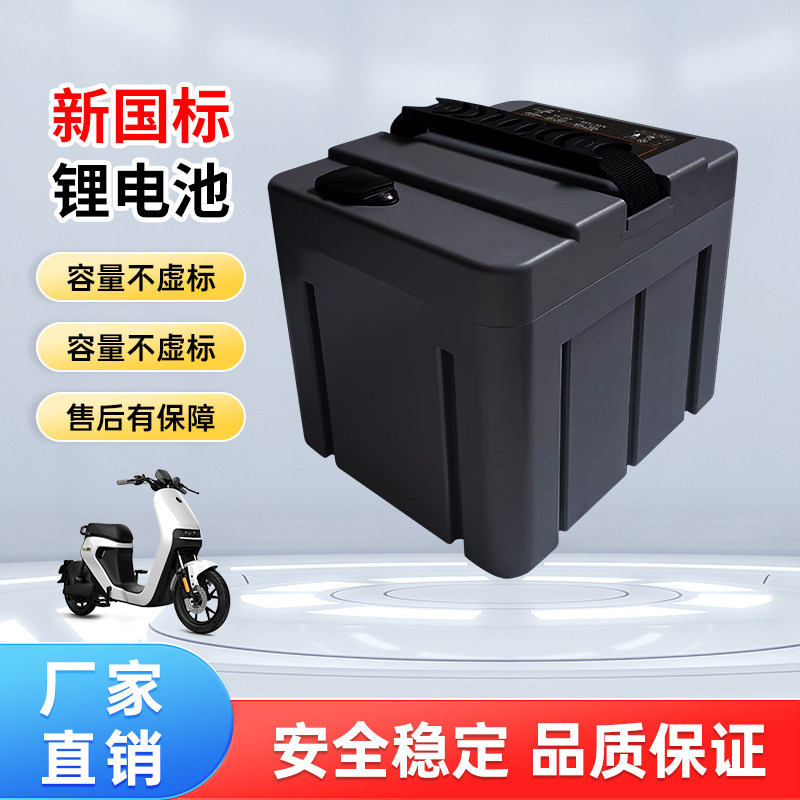 广能新国标48V20A锂电池爱玛电瓶雅迪电动车通用款带手提全新动力
