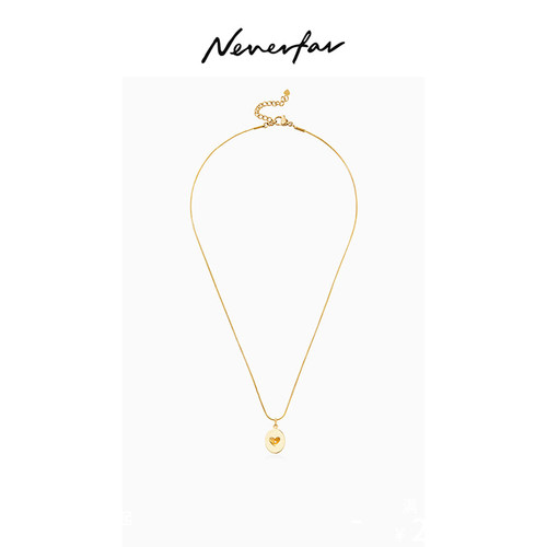 Neverfar爱心蛋形项链
