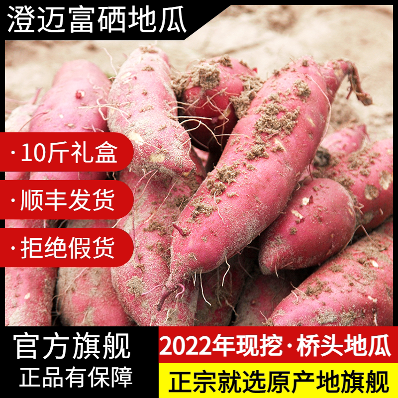 【顺丰礼盒10斤】海南澄迈桥头地瓜富硒地瓜沙地红薯官方礼盒正宗