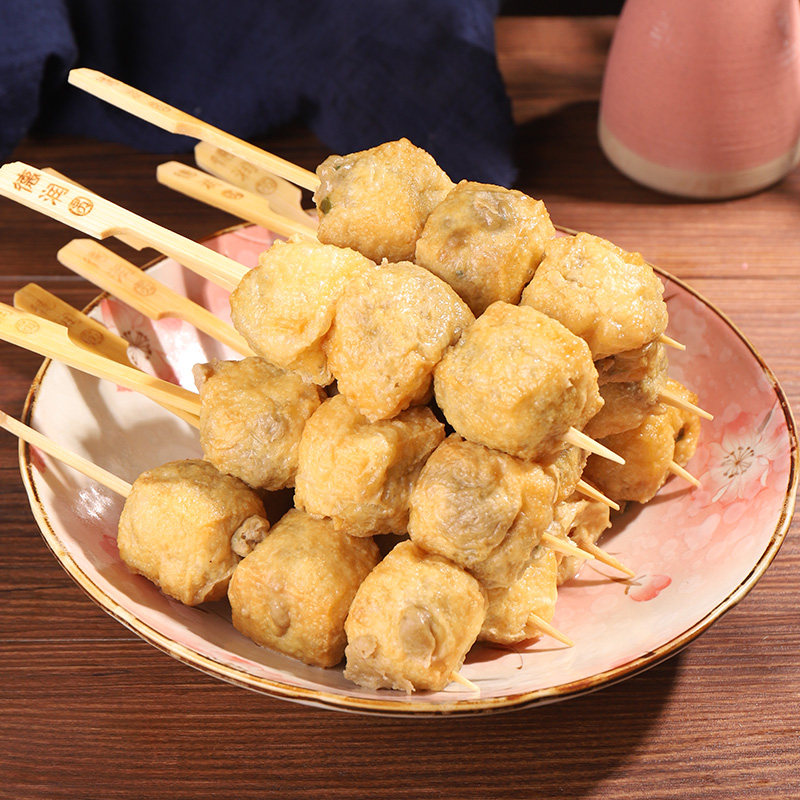 关东煮食材爆汁豆腐泡30串火锅麻辣烫串串丸子香商用小吃便利店款