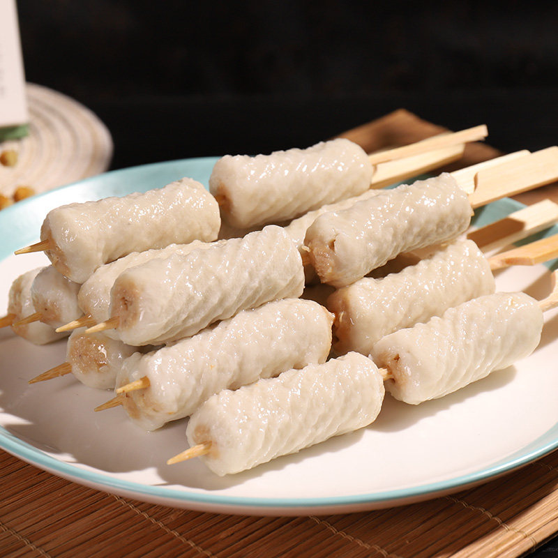 关东煮食材鱼肉卷30串夹心鱼卷火锅便利店商用麻辣烫丸子串串组合