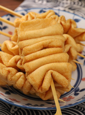 风琴串30串关东煮食材商用便利店同款麻辣烫串串火锅丸子豆皮风琴