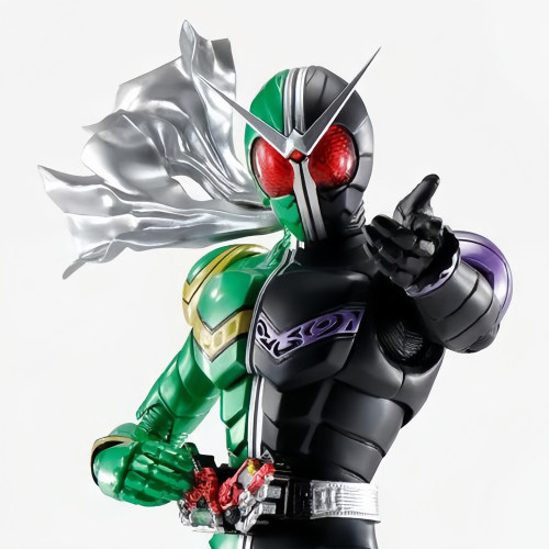 模玩行者 万代 日版 SHF 真骨雕 假面骑士 W 疾风王牌 风都侦探版