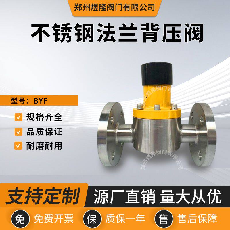 BYF不锈钢法兰背压阀304/316L单向泄压阀内丝快装计量泵液体阀门