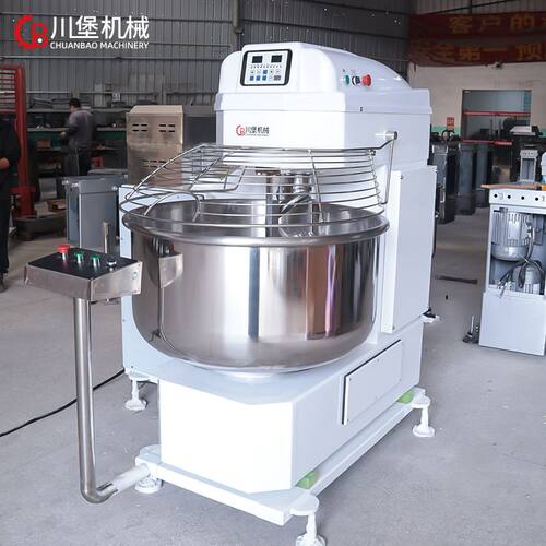 柏川大型翻缸和面机二包三包四包面粉揉面机自动翻斗75KG打面机