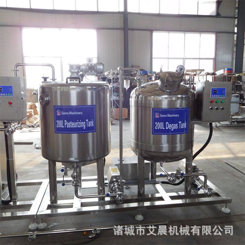 鲜奶杀菌设备 全套淡奶加工生产线 卧式牛奶制冷罐 杀菌机鲜奶