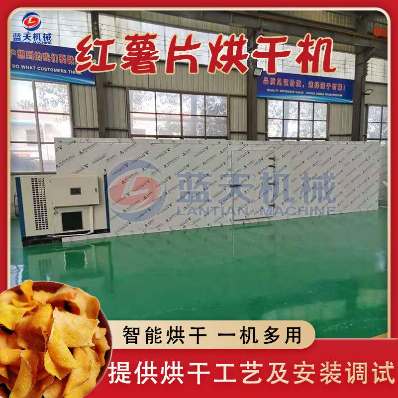 红薯片烘干机 大型薯片薯条烘干设备 马铃薯切片切条烘干整套设备