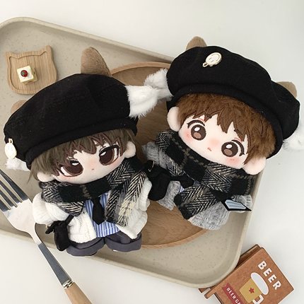 羊春三月10cm/15cm 海星/周可可/捶捶/Labubu 棉花娃衣