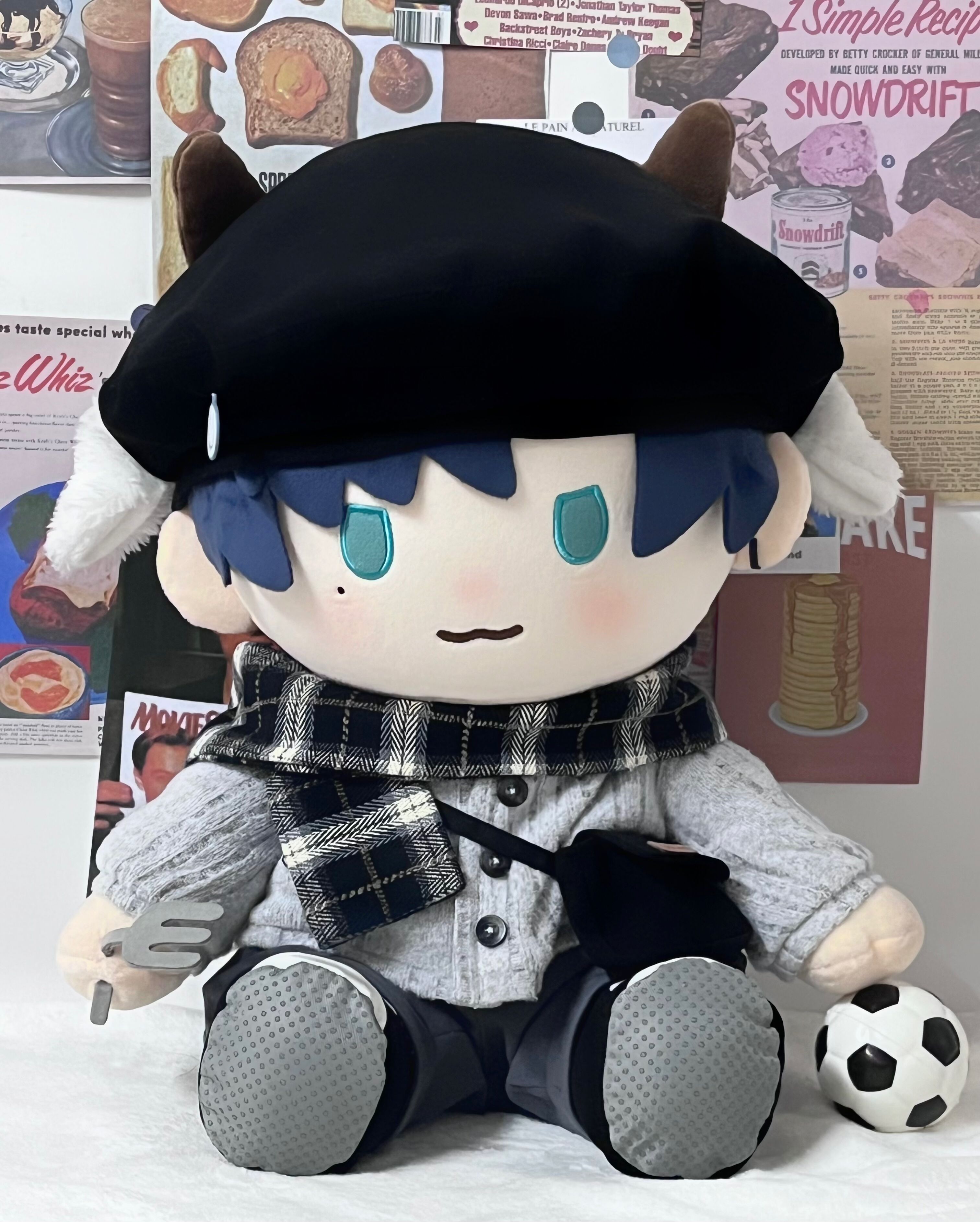 （少量现货）羊春三月40cm 坐姿一番赏体棉花娃娃衣套装