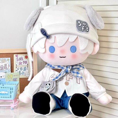 （少量现货）奶盐可颂40cm 坐姿一番赏体棉花娃娃衣套装