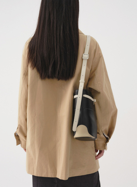 进化论/Pomiimo（原moodi） Potos简约软牛皮通勤单肩斜挎腋下包