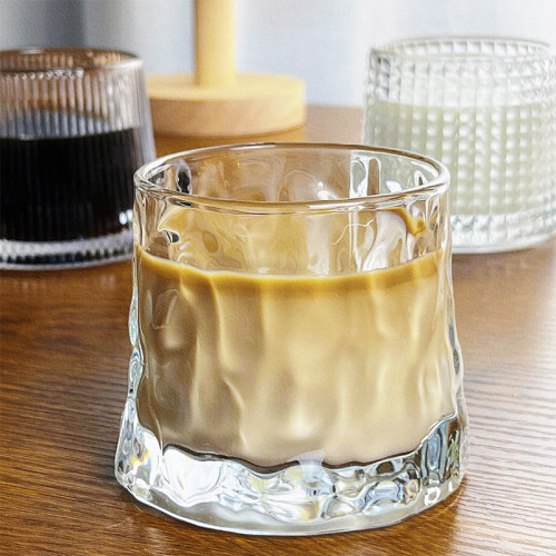 平底威士忌酒杯ins风创意玻璃杯