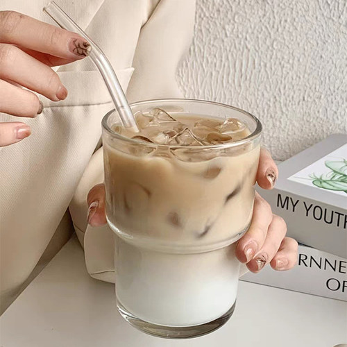 ins光身可叠高颜值玻璃杯咖啡杯
