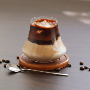 网红爆款火山咖啡杯Dirty小众设计感酒刃杯富士山杯高颜值玻璃杯