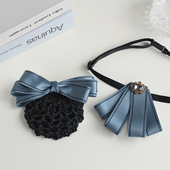 职业领结头花套装 女蝴蝶结银行空姐衬衣系带领花配饰2026年新款