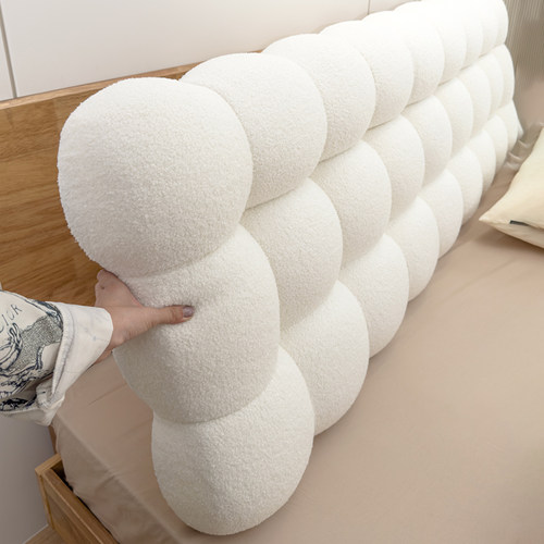 小雪球床头靠垫软包2025新款靠枕