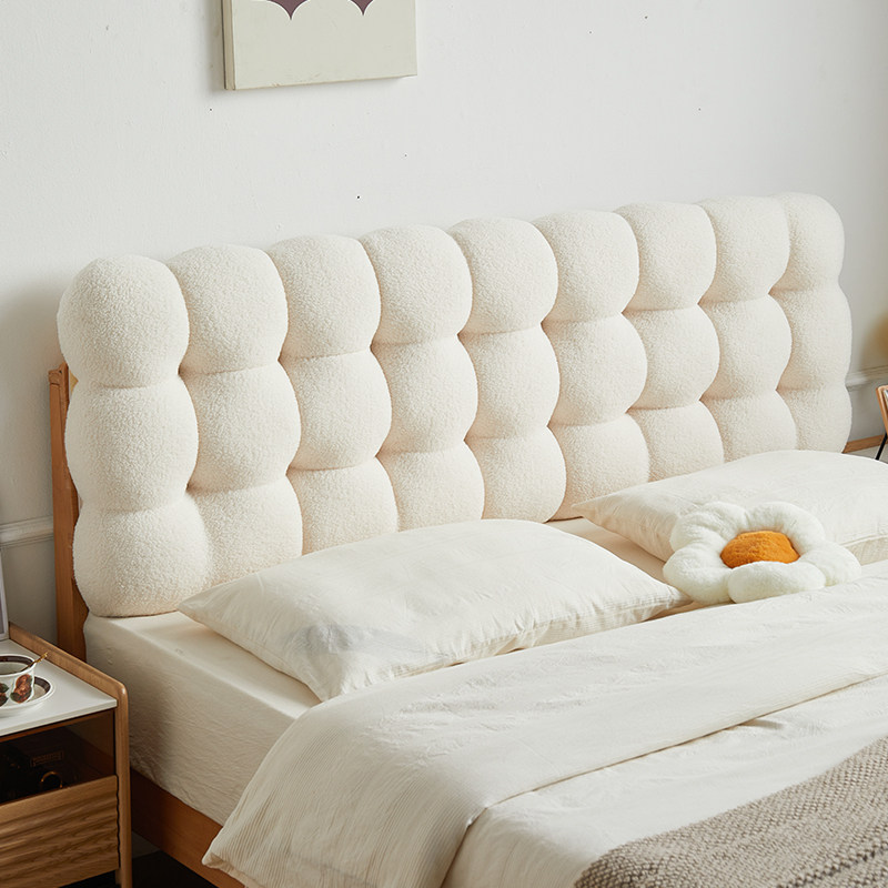 床头软包靠背小雪球奶油风榻榻米宿舍租房改造神器护腰强支撑靠背,居家布艺,床头靠垫,淘宝优惠券,粉丝福利购,淘宝优惠卷