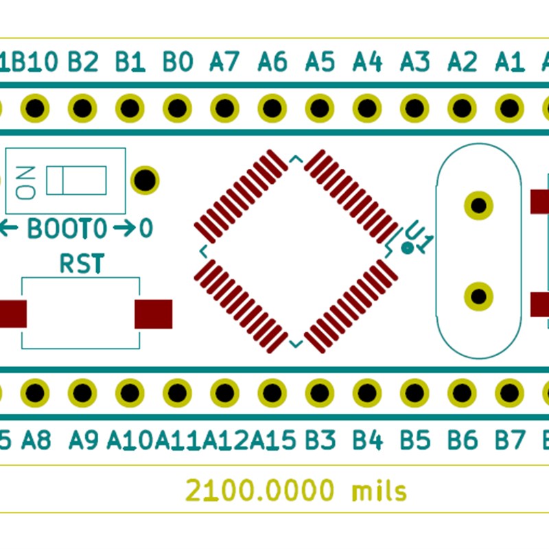 STM32F072C8T6核心板STM32F072最小系统Cortex-M0新品促销 开发板