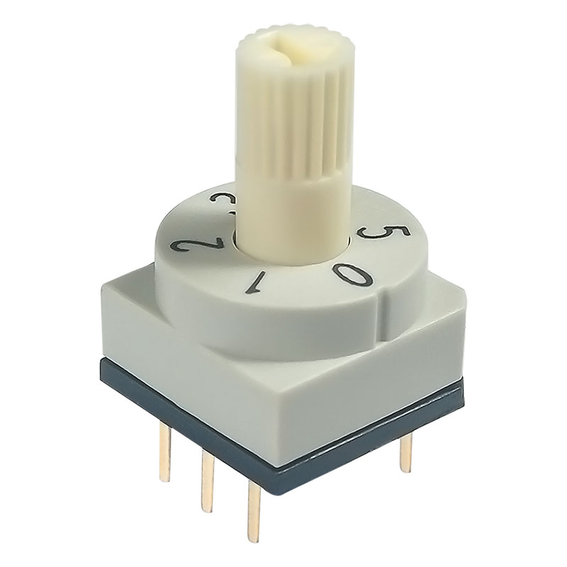 进口旋转编码开关编码器8421数字旋转拨码开关4波段8档位6BCD