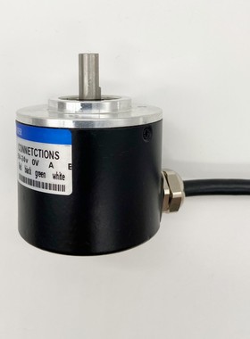 增量式光电旋转编码器52mm外经 轴8 ABZ三相 10-4000脉冲