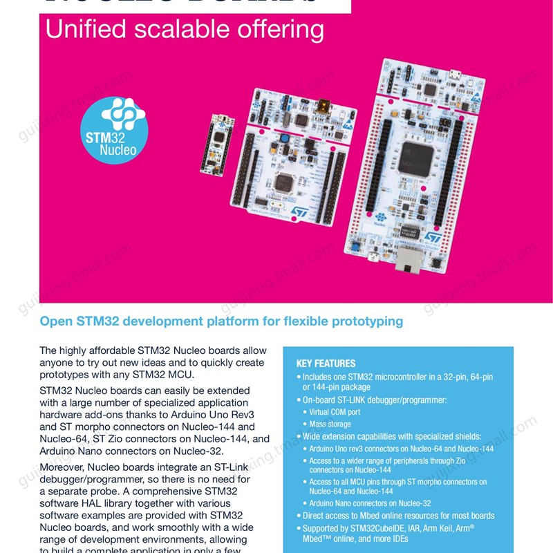 NUCLEO-L432KC STM32L432KCU6 微控制器 STM32 Nucleo-32 开发板