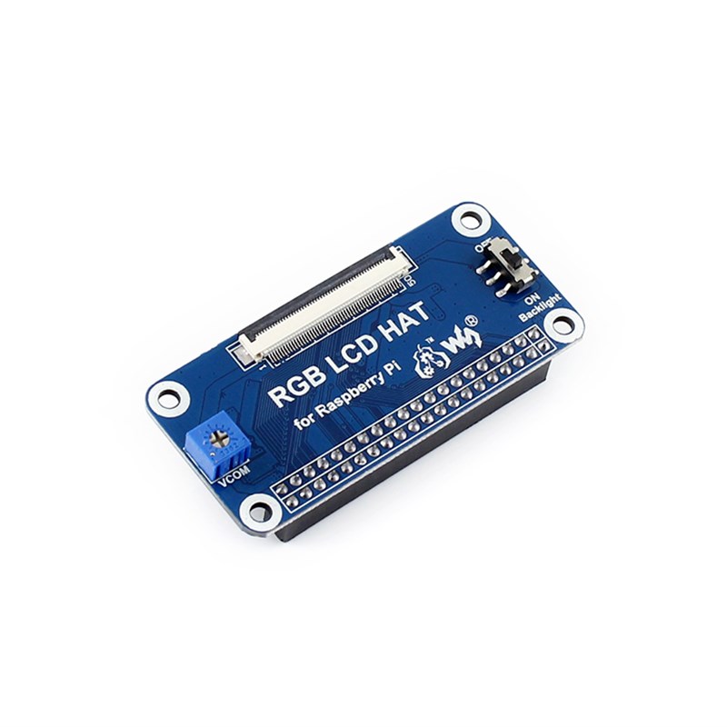 微雪 树莓派3代B+/Zero W 7寸显示屏 DPI接口 IPS屏LCD高清显示器