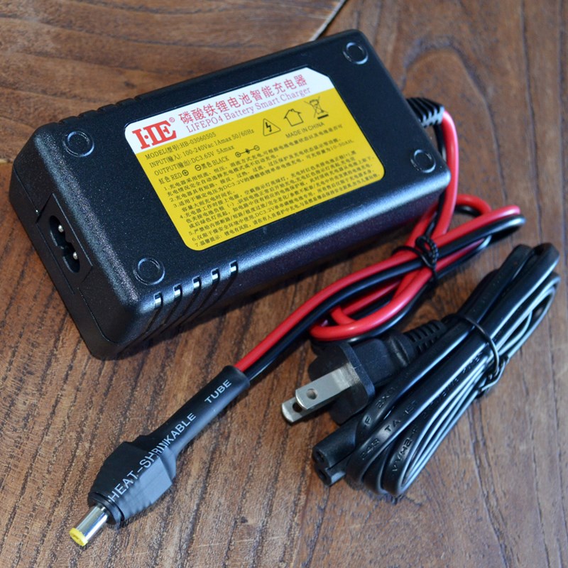 3.2V单体磷酸铁锂电池充电器接反大功率大电流智能3.65V5A10A