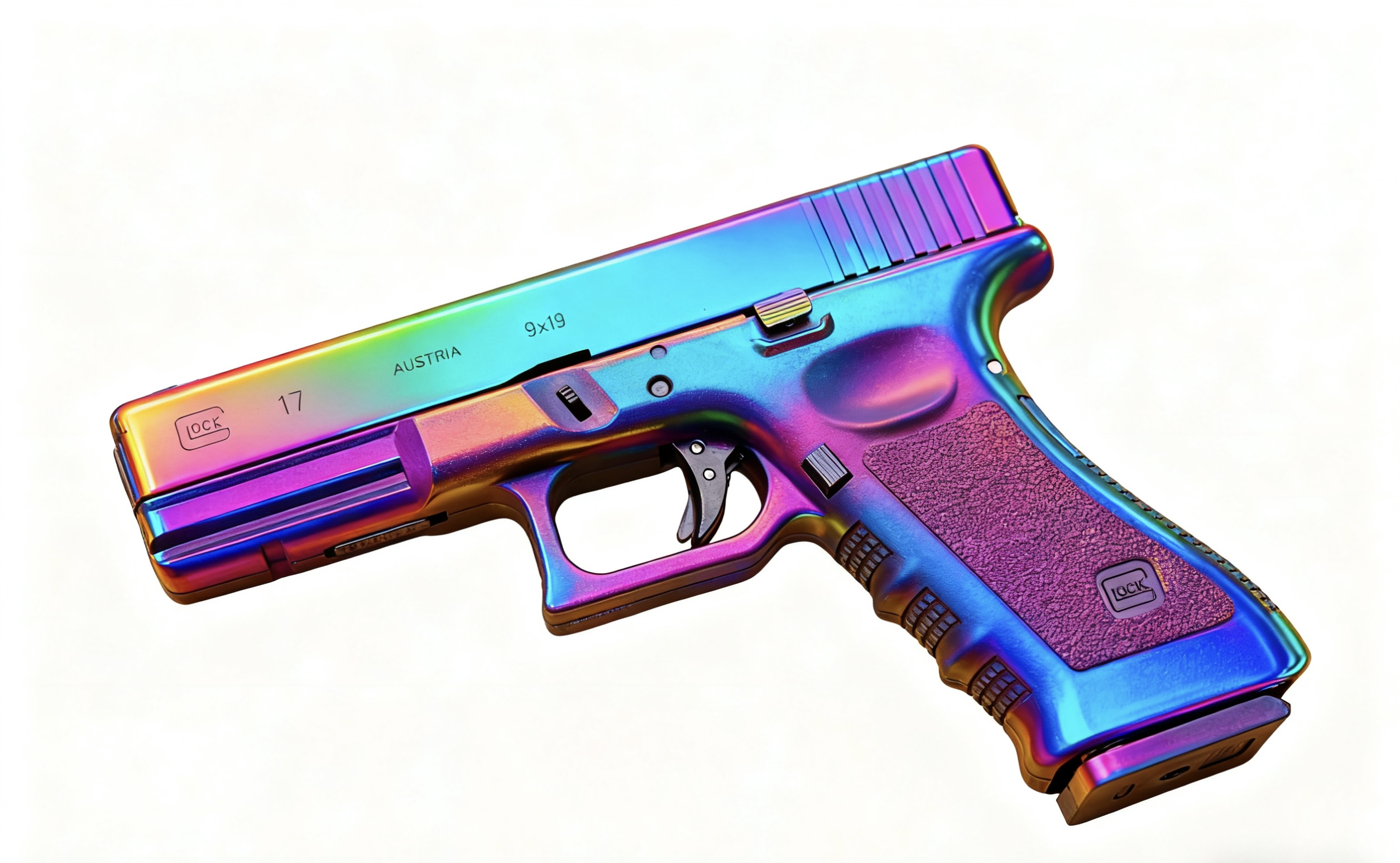 格洛克G17不可发射自动回膛模型G19半自动连发玩具铝