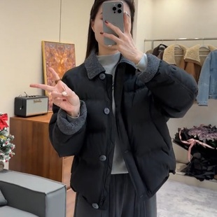独特超好看棉服女款2025冬季新款显瘦不臃肿加厚保暖短款棉袄棉衣