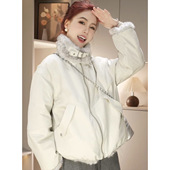 双面穿派克服外套女2025冬季 新款 加绒加厚立领宽松显瘦保暖上衣潮